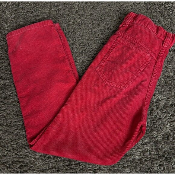 Vintage Girls Youth Corduroy Pants Lot of 2 Sz 8 JC Penny Red & Light Gray USA - Picture 16 of 16